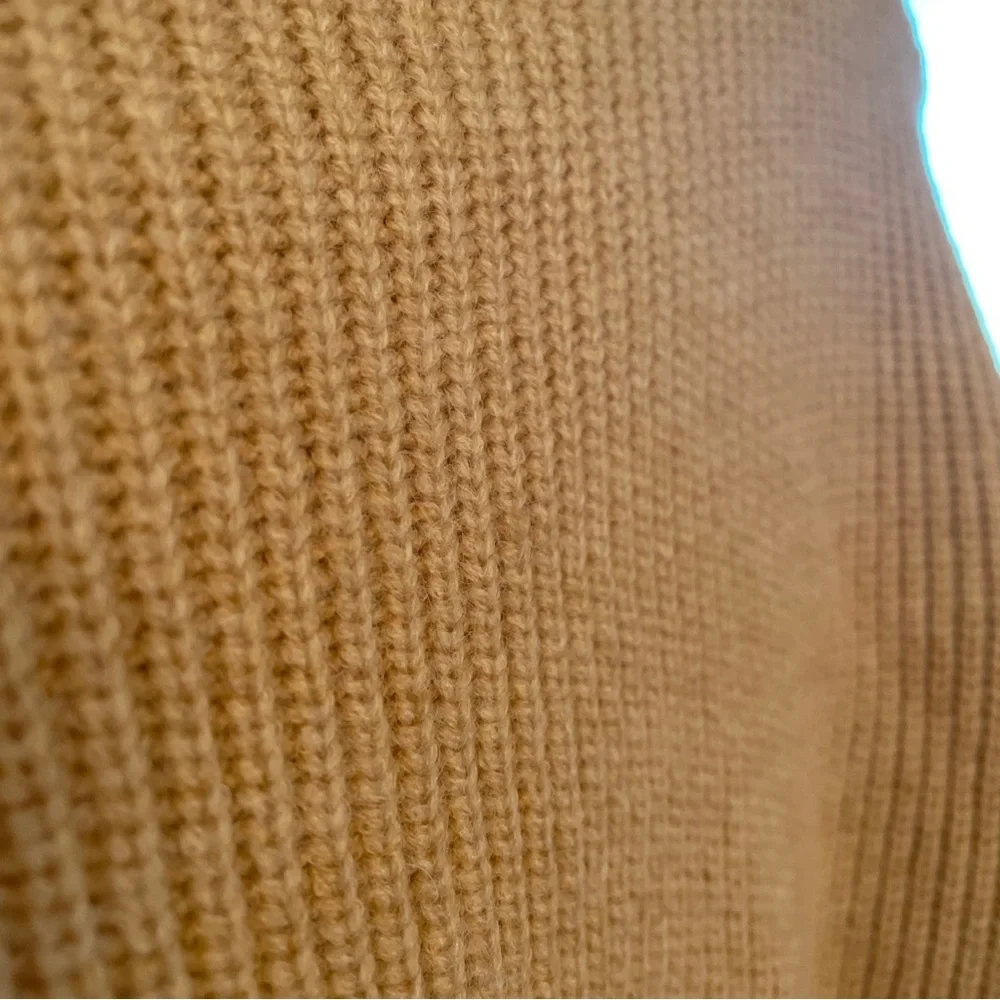 Oak + Fort knit sweater size small oatmeal tan euc - Picture 8 of 8